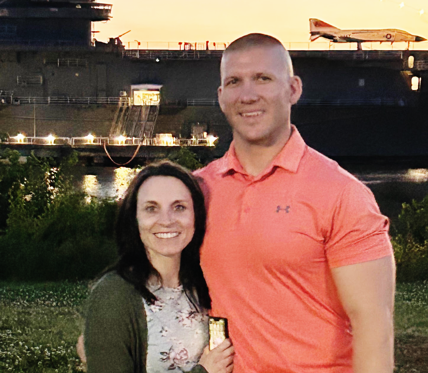 Whitney & Ryan Brusvold at USS Yorktown